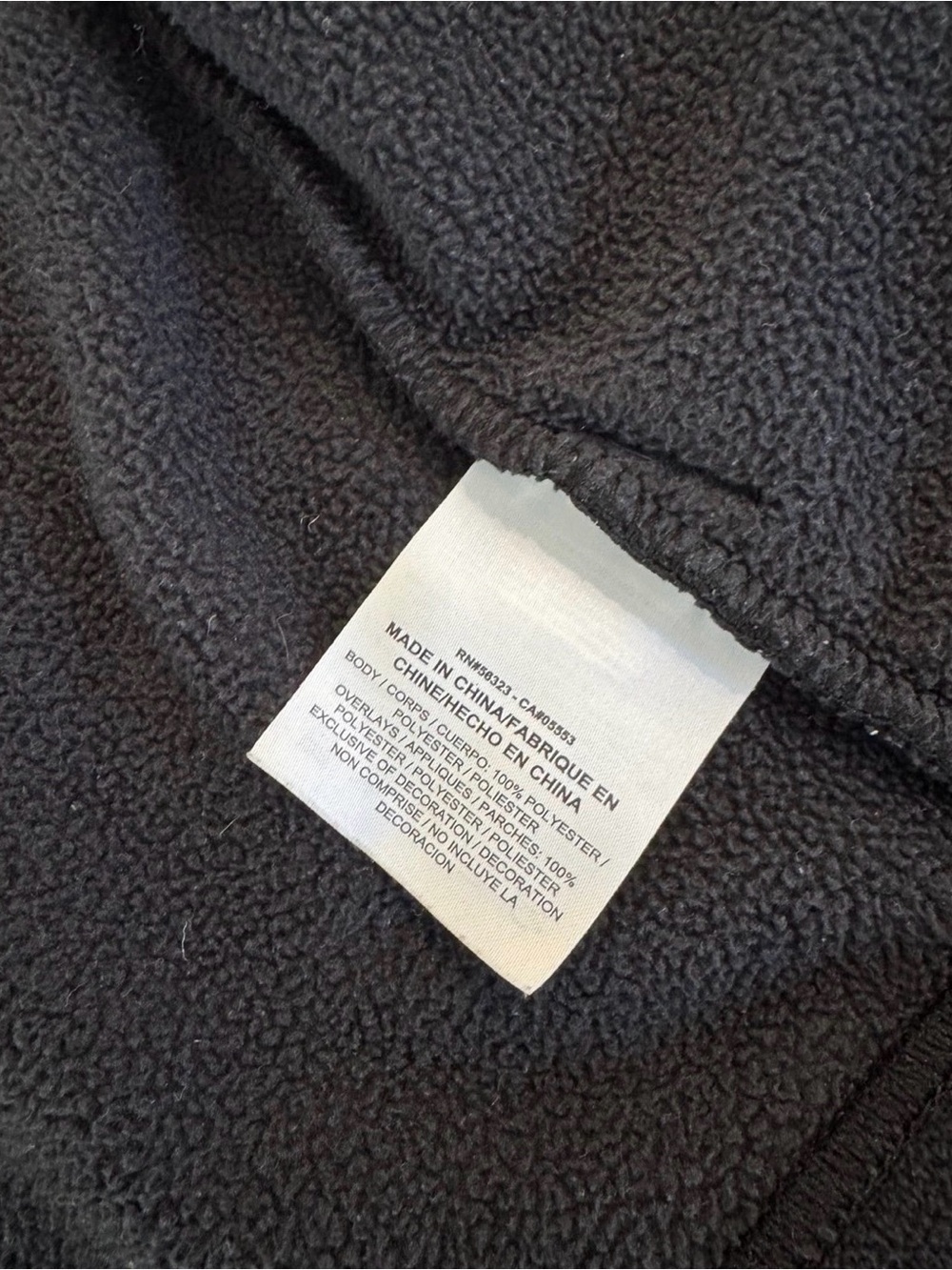 Nike Boys Black Zip-Up Hoodie Jacket Youth Size XS (6-7) Fleece Lined - Picture 5 of 5